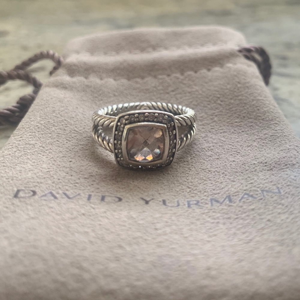 DAVID YURMAN Petite Albion ring with Morganite
